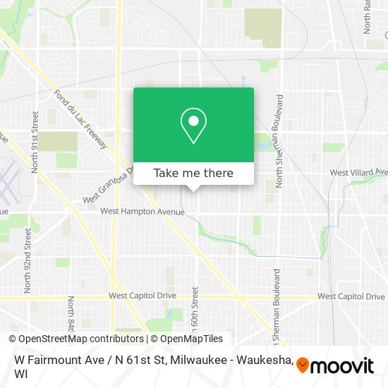 Mapa de W Fairmount Ave / N 61st St