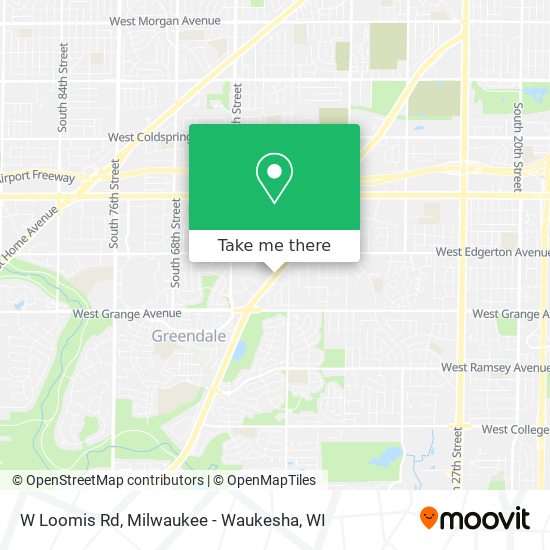 W Loomis Rd map