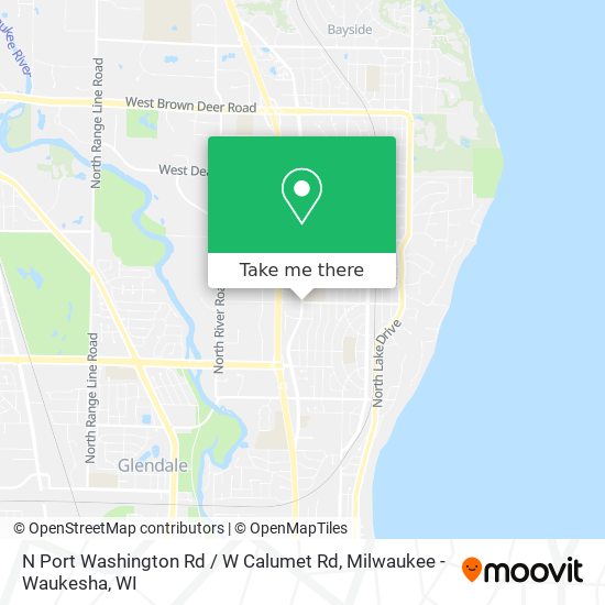 N Port Washington Rd / W Calumet Rd map