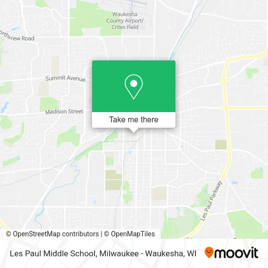 Mapa de Les Paul Middle School