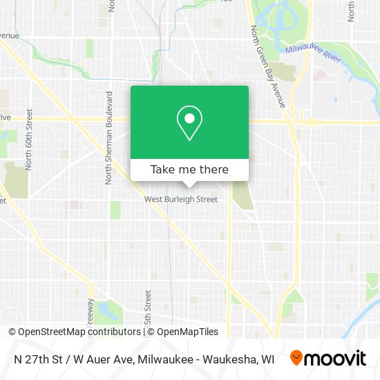 Mapa de N 27th St / W Auer Ave