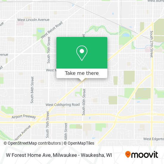 Mapa de W Forest Home Ave