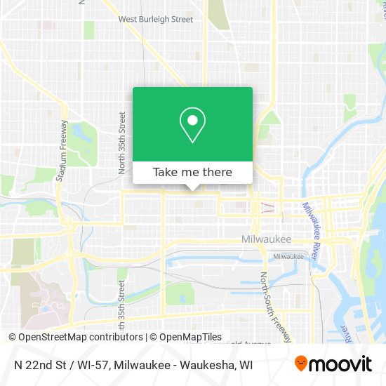 Mapa de N 22nd St / WI-57