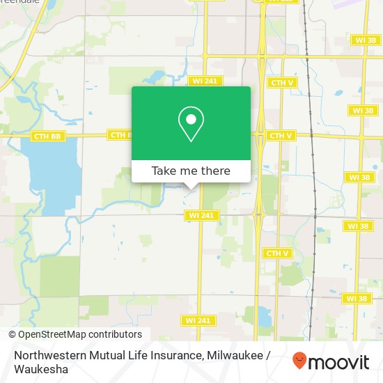 Northwestern Mutual Life Insurance map