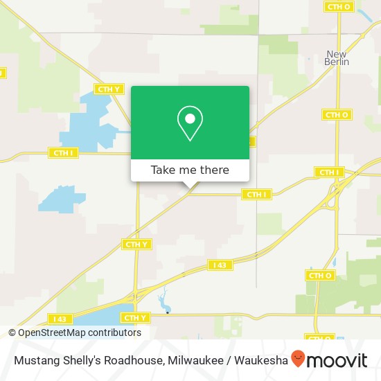 Mustang Shelly's Roadhouse map