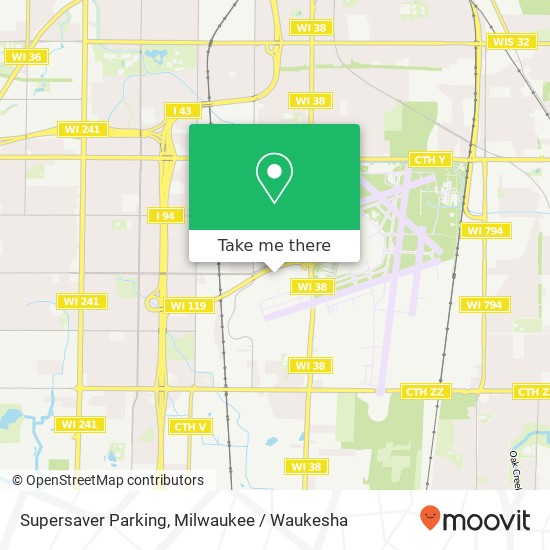 Supersaver Parking map