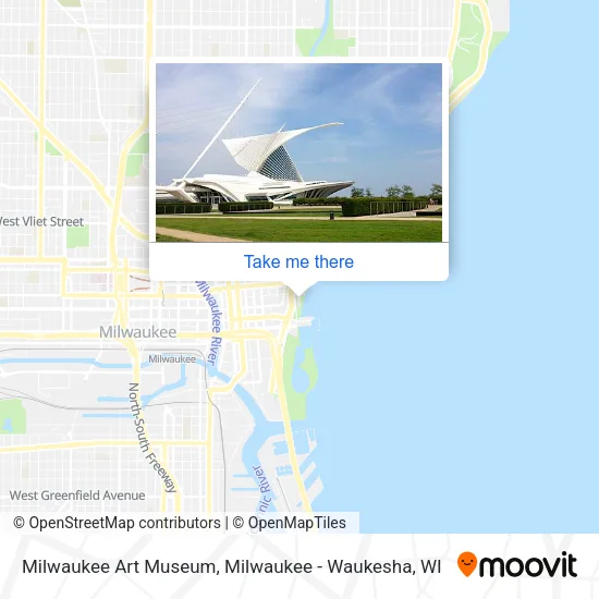 Milwaukee Art Museum map