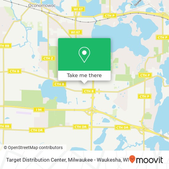 Mapa de Target Distribution Center