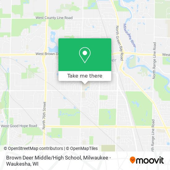 Mapa de Brown Deer Middle/High School