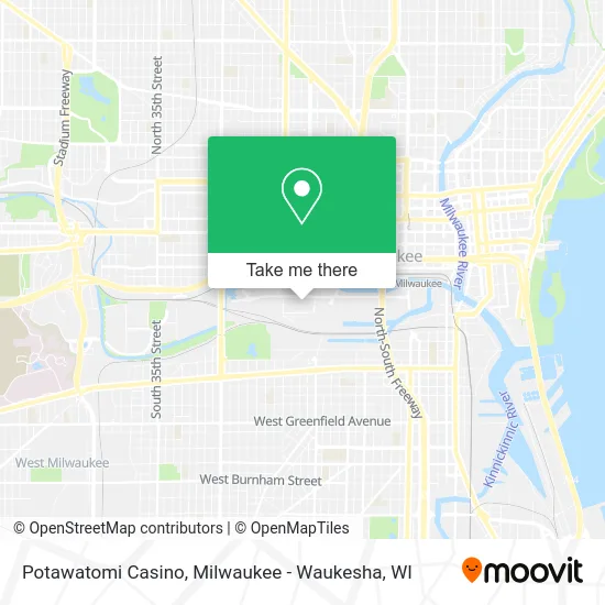 Potawatomi Casino map