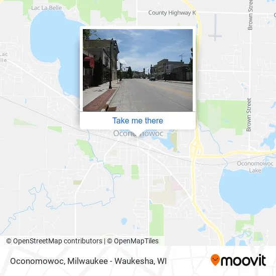 Mapa de Oconomowoc