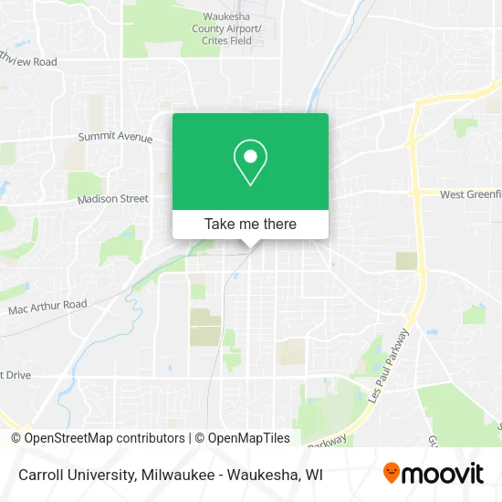 Mapa de Carroll University