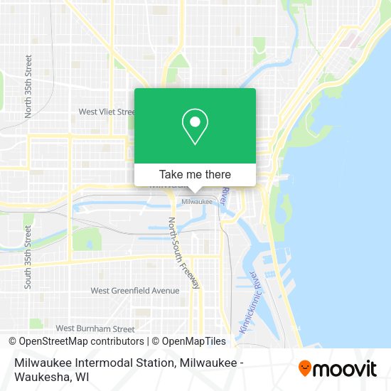 Milwaukee Intermodal Station map