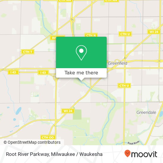 Mapa de Root River Parkway