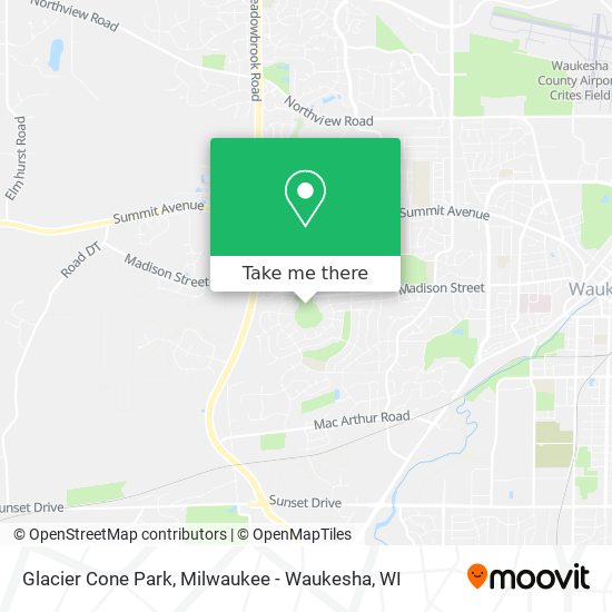 Glacier Cone Park map