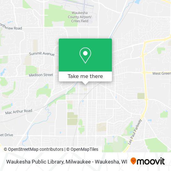 Waukesha Public Library map