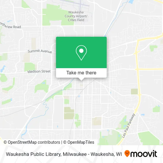 Mapa de Waukesha Public Library