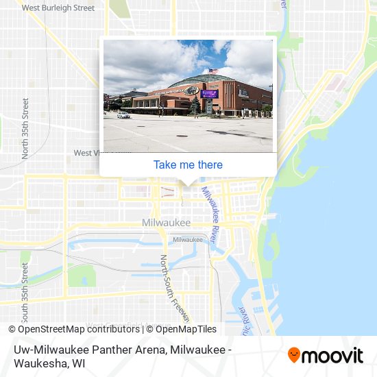 Mapa de Uw-Milwaukee Panther Arena