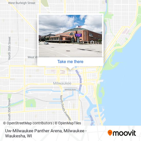 Mapa de Uw-Milwaukee Panther Arena
