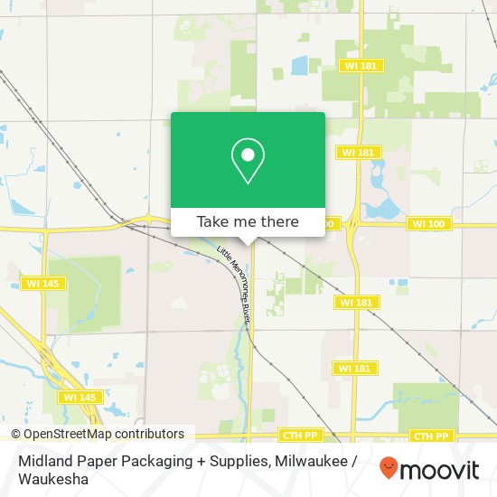 Mapa de Midland Paper Packaging + Supplies