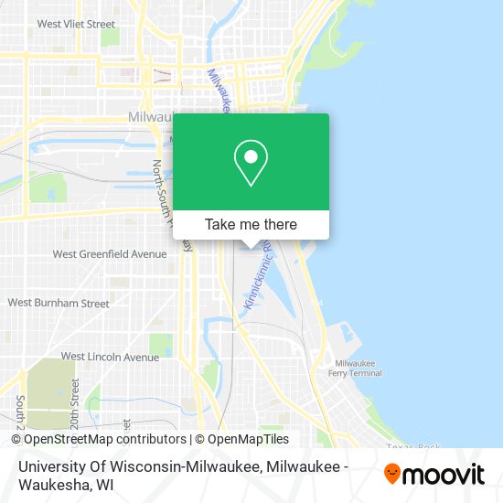 Mapa de University Of Wisconsin-Milwaukee