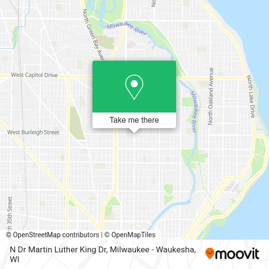 Mapa de N Dr Martin Luther King Dr