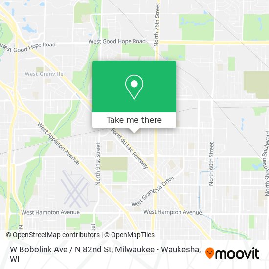 W Bobolink Ave / N 82nd St map