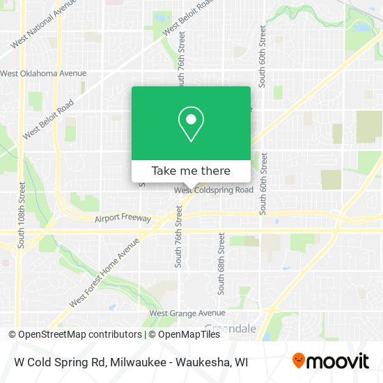 W Cold Spring Rd map