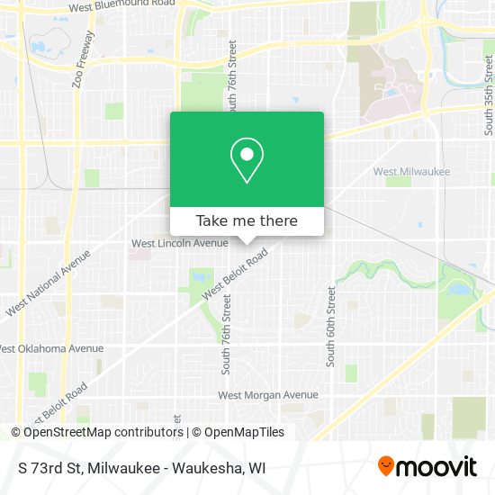 S 73rd St map