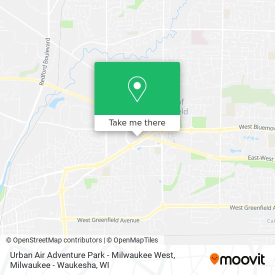 Mapa de Urban Air Adventure Park - Milwaukee West