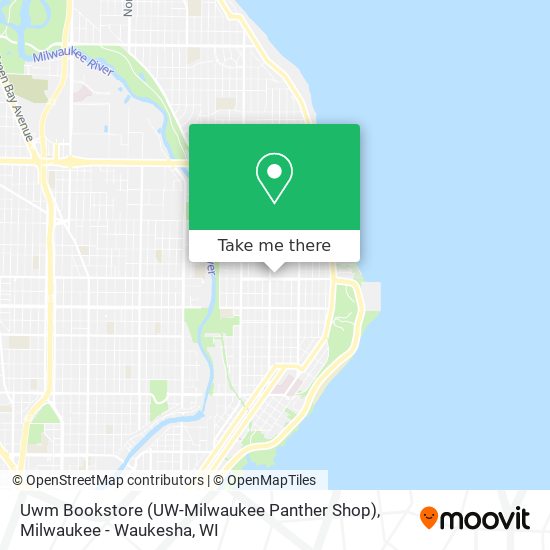 Mapa de Uwm Bookstore (UW-Milwaukee Panther Shop)