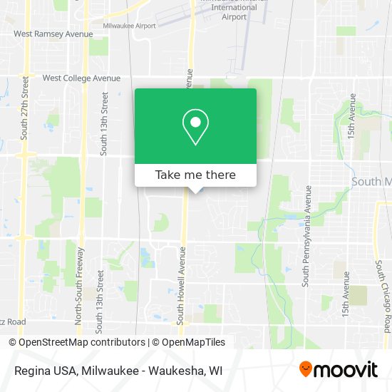 Regina USA map