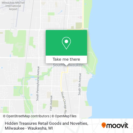 Mapa de Hidden Treasures Retail Goods and Novelties