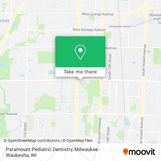 Paramount Pediatric Dentistry map