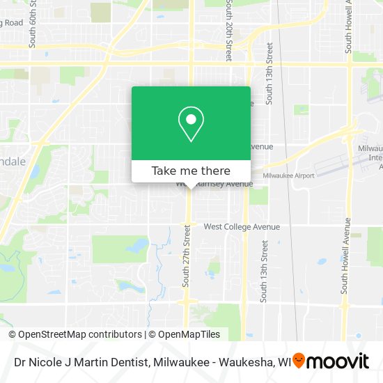 Dr Nicole J Martin Dentist map