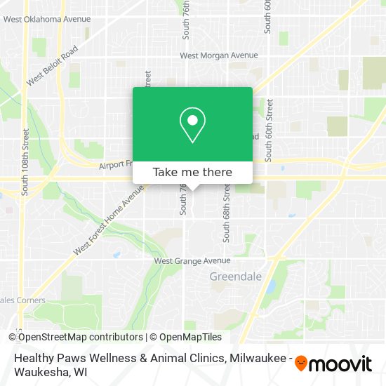 Mapa de Healthy Paws Wellness & Animal Clinics