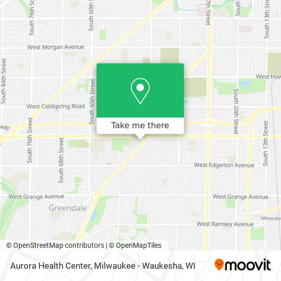 Aurora Health Center map
