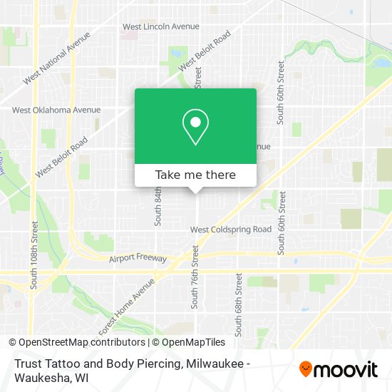 Mapa de Trust Tattoo and Body Piercing
