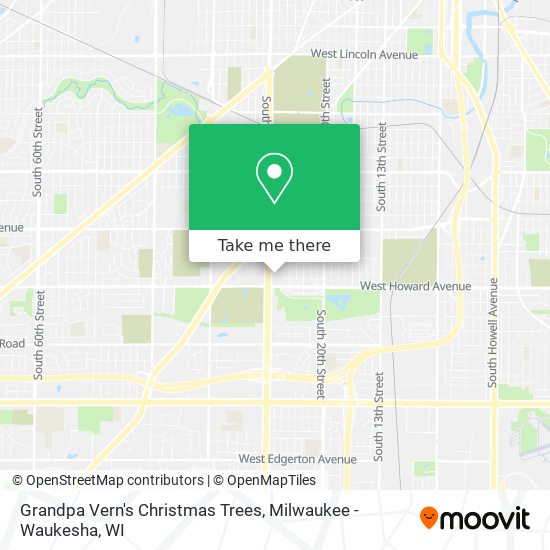 Grandpa Vern's Christmas Trees map
