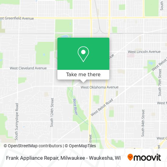 Mapa de Frank Appliance Repair
