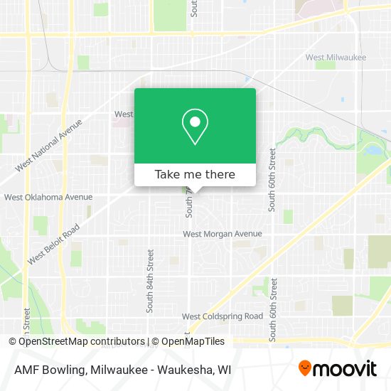 AMF Bowling map