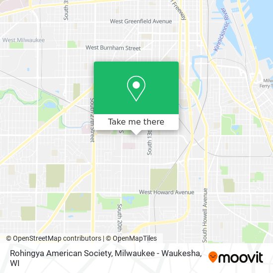 Rohingya American Society map