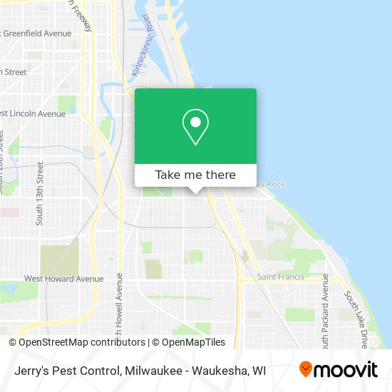 Jerry's Pest Control map