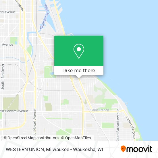 WESTERN UNION map