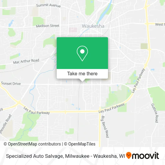 Mapa de Specialized Auto Salvage