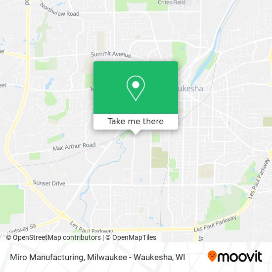 Mapa de Miro Manufacturing