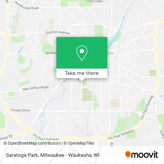 Mapa de Saratoga Park