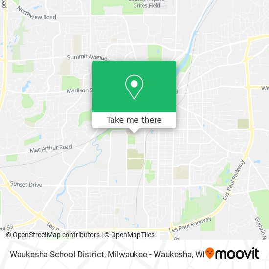 Mapa de Waukesha School District