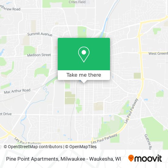 Mapa de Pine Point Apartments