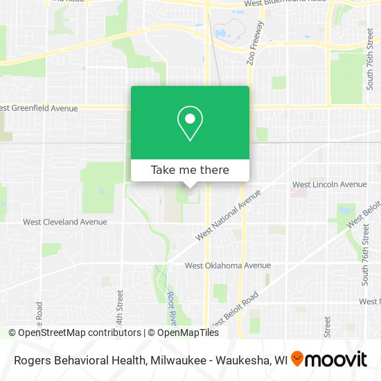 Mapa de Rogers Behavioral Health